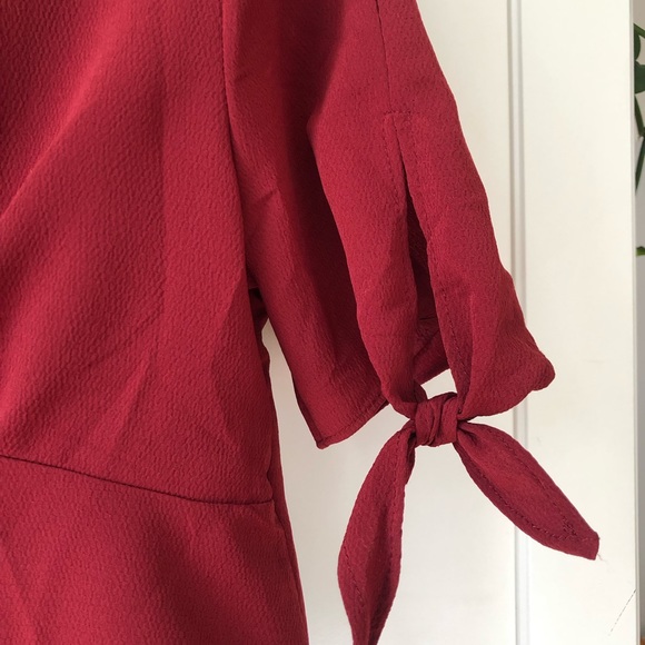 Bleuh Ciel burgundy blouse - Picture 5 of 7